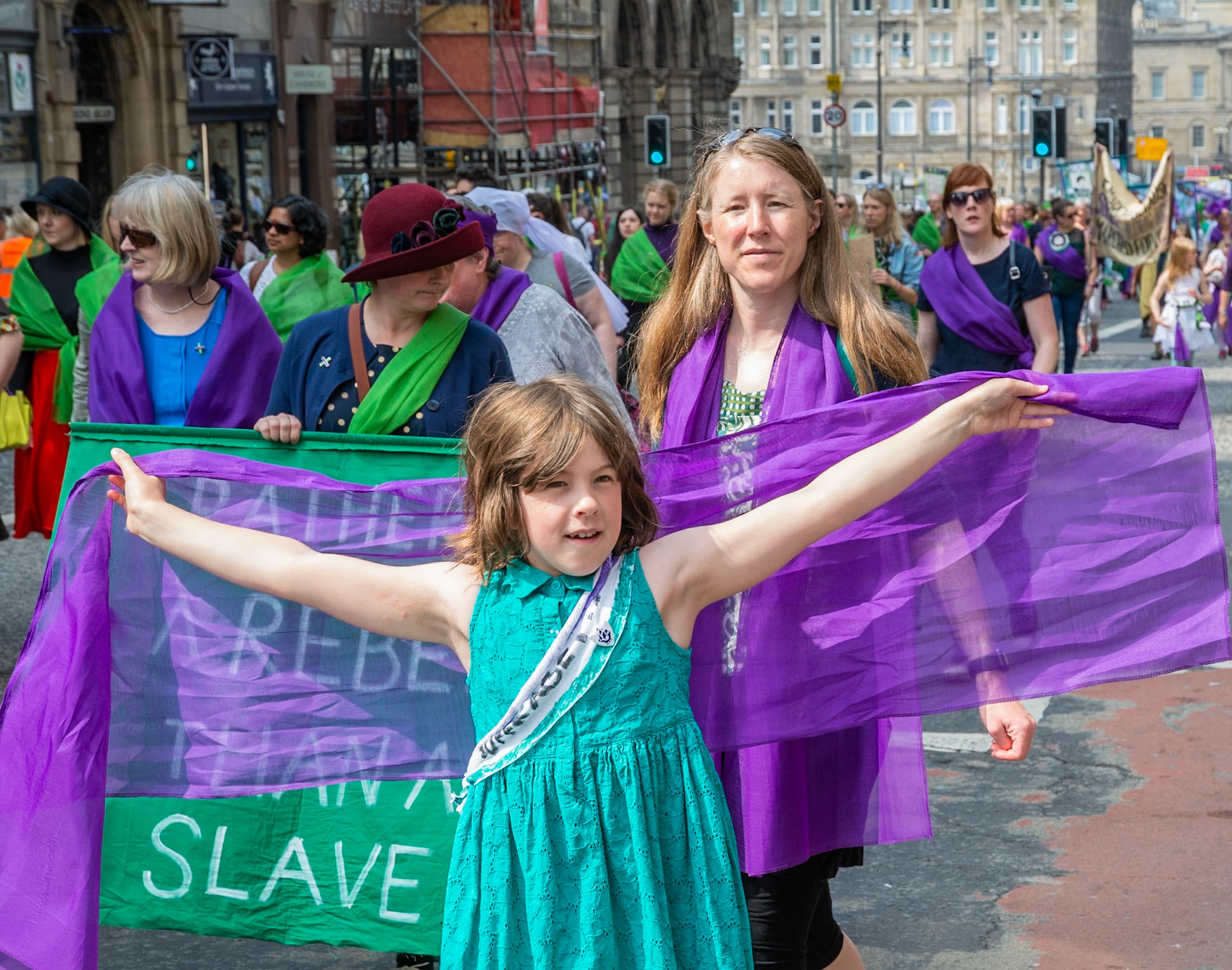 March to Celebrate the Centenary of Women Getting the Vote, Edinburgh, 2018