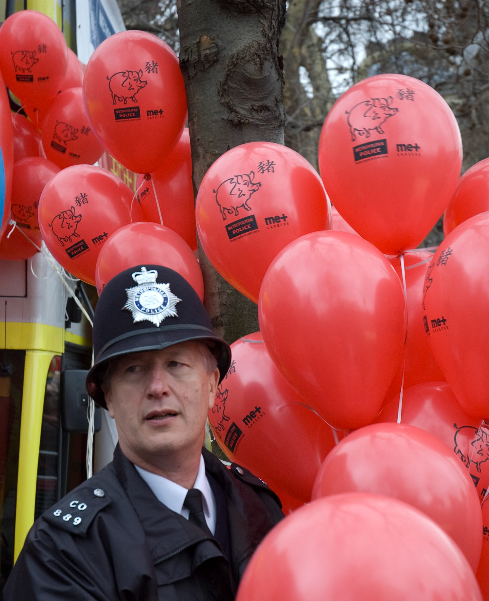 Metropolitan Police at Chinese New Year Celebrations, London, February 2007