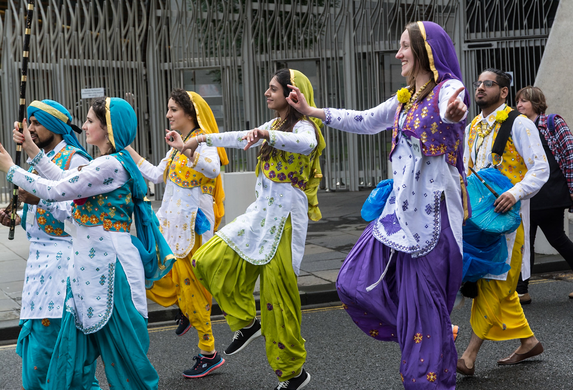 Punjabi Dancers, Celebrations for the Opening of the Fifth Session of the Scottish Parliament, Edinburgh, 2016
