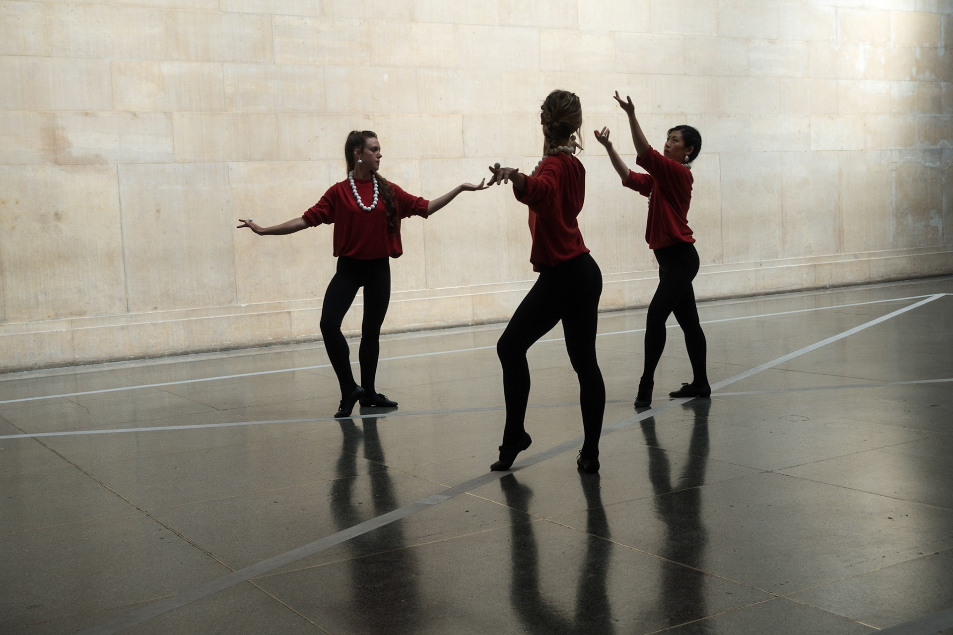 Dancers Performing Pablo Bronstein's Historical Dances in an Antique Setting, Tate Britain, London, 2016