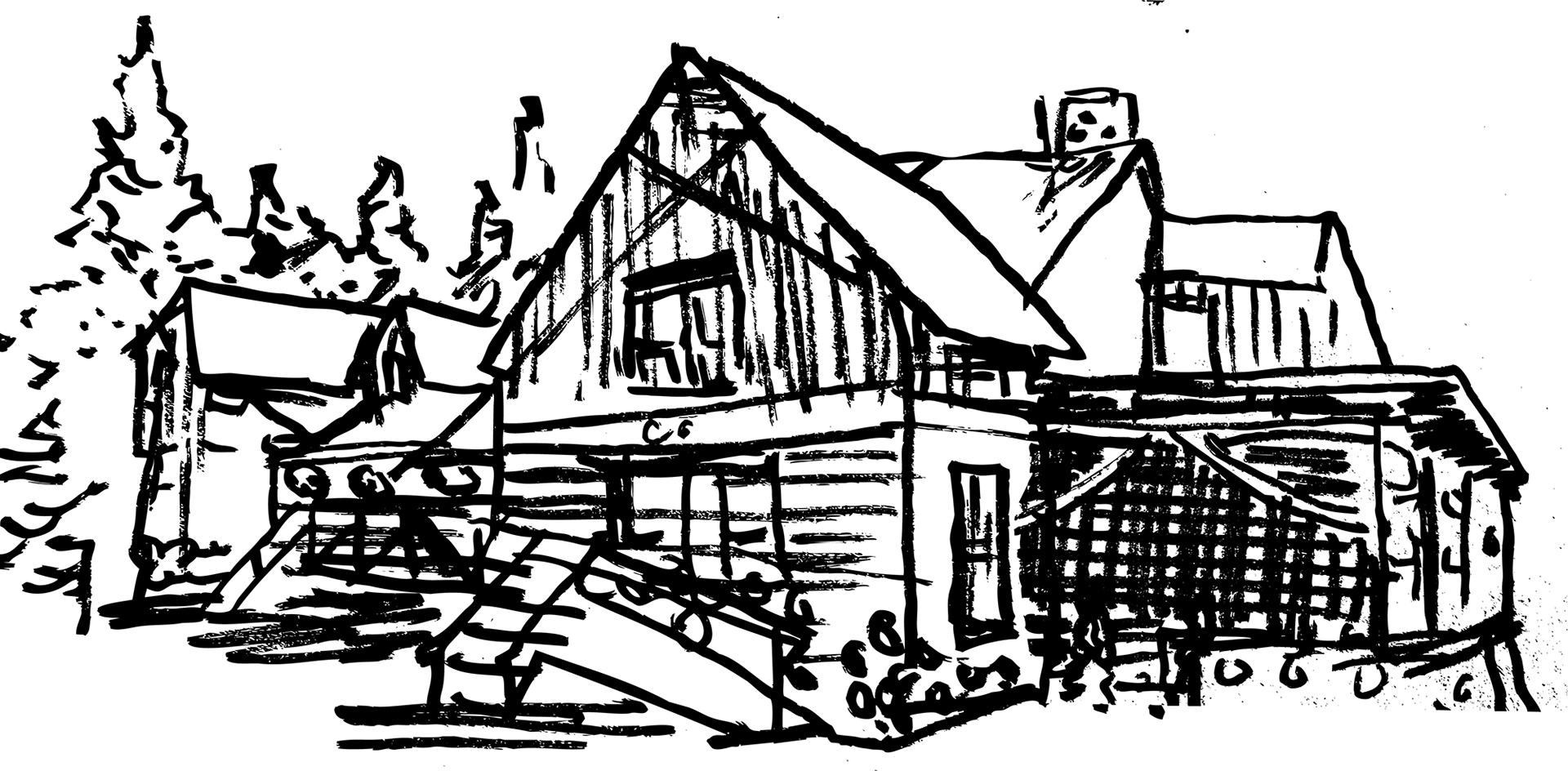 Sketch of Timp Lodge for the Map
