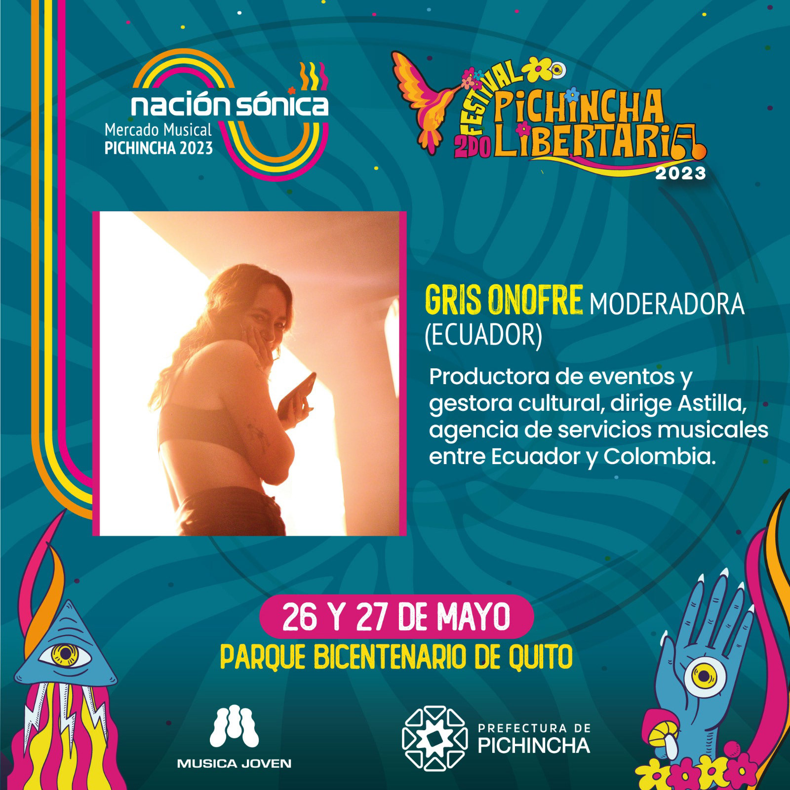 Moderadora - Catálogo Sónidas: Mujeres y disidencias de la industria musical ecuatoriana