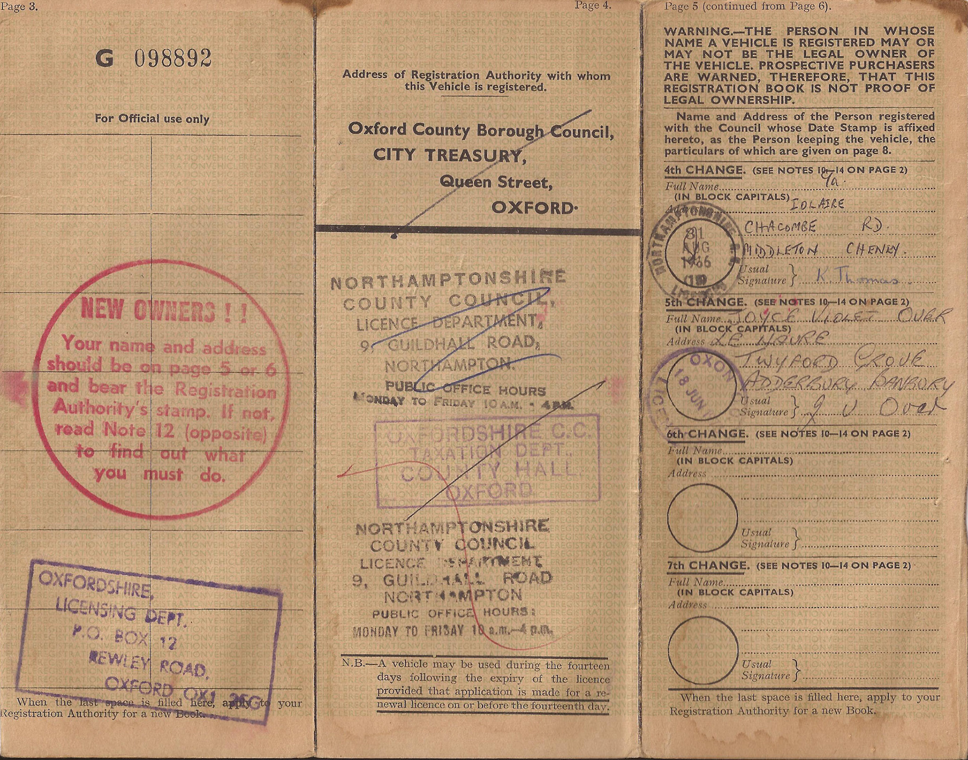 Percys log book