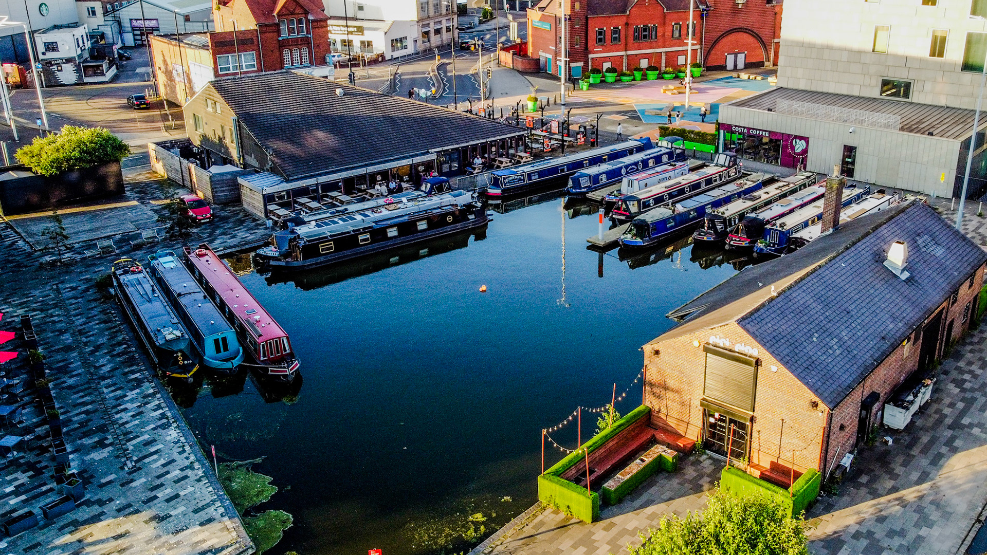 Walsall canal basin with BCN Explorer Cruise 2024