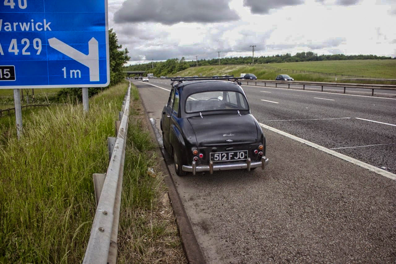 Broken down on motorway