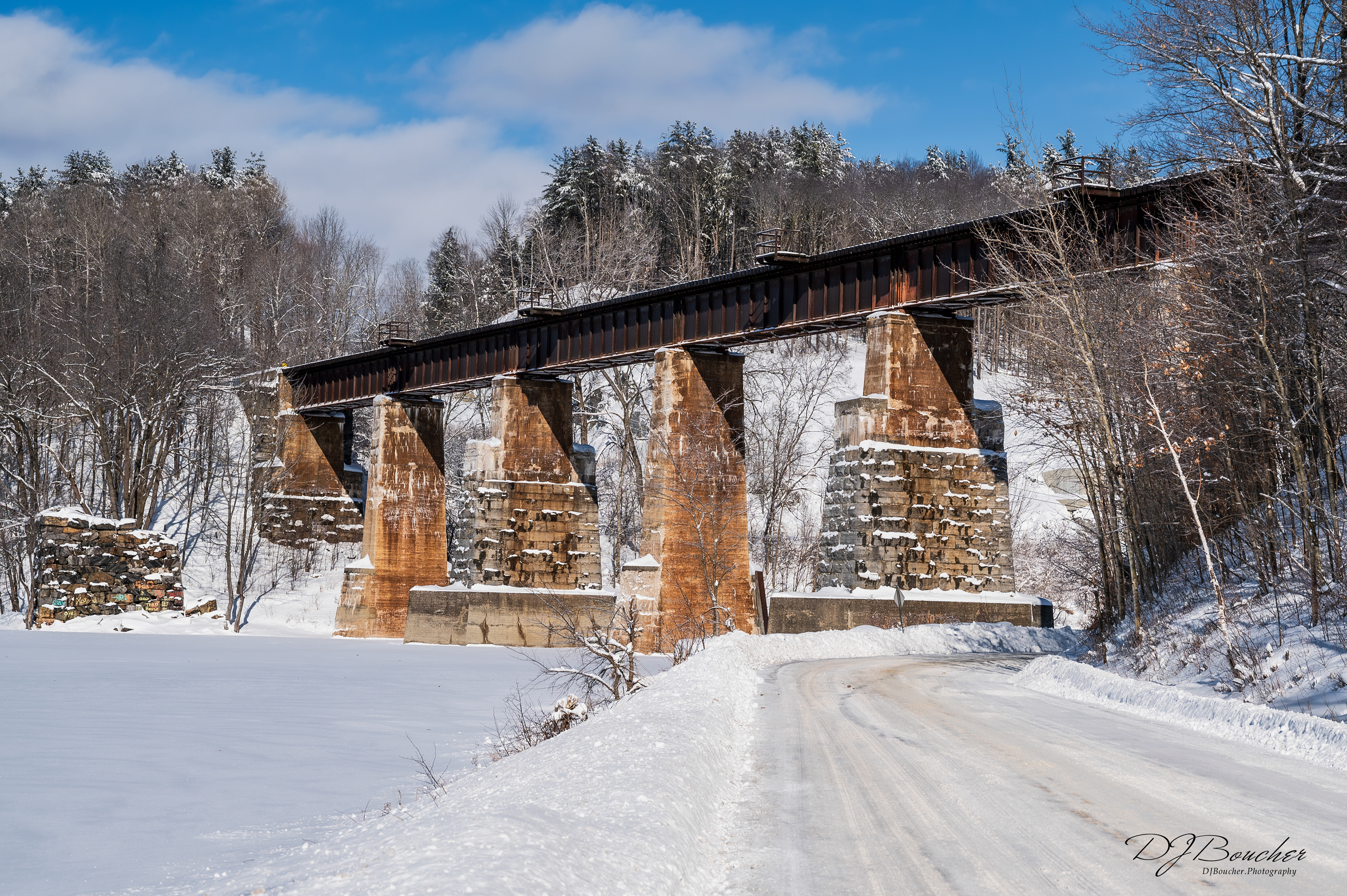 Highbridge Railroad Trestle Winter