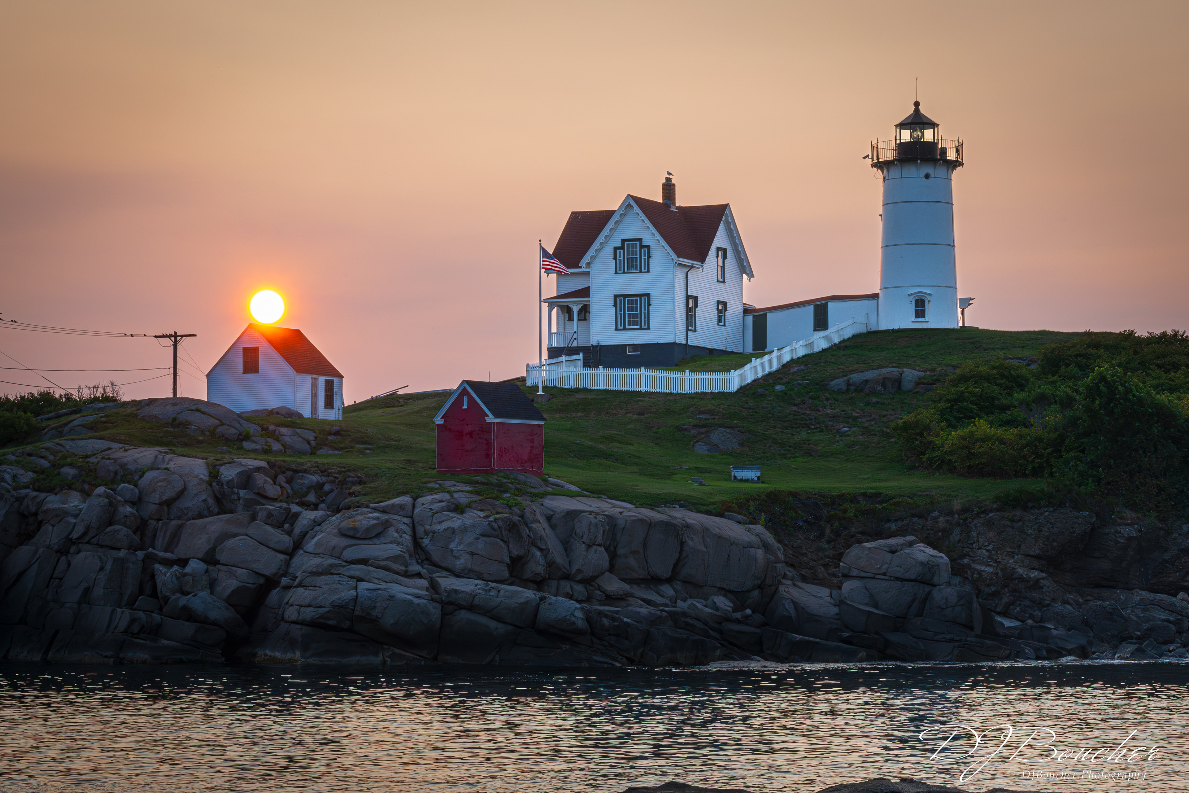 Nubble lighthouse in York Maine July 2024