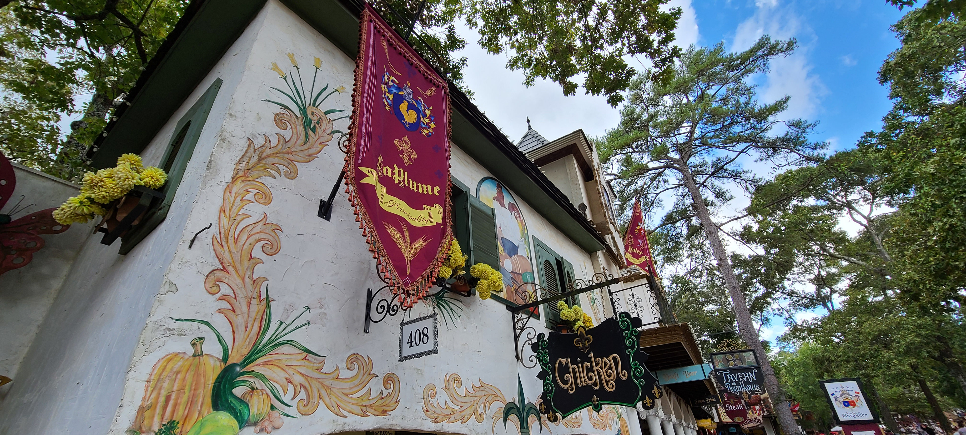 1 of 8 French banners created for the French-themed food area