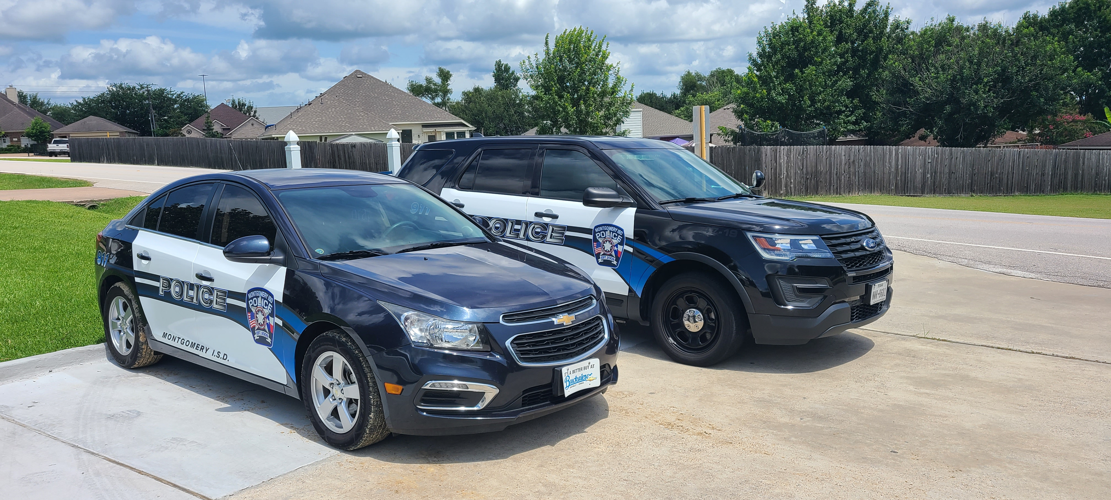 Recreated vinyl wraps for the Montgomery ISD Police