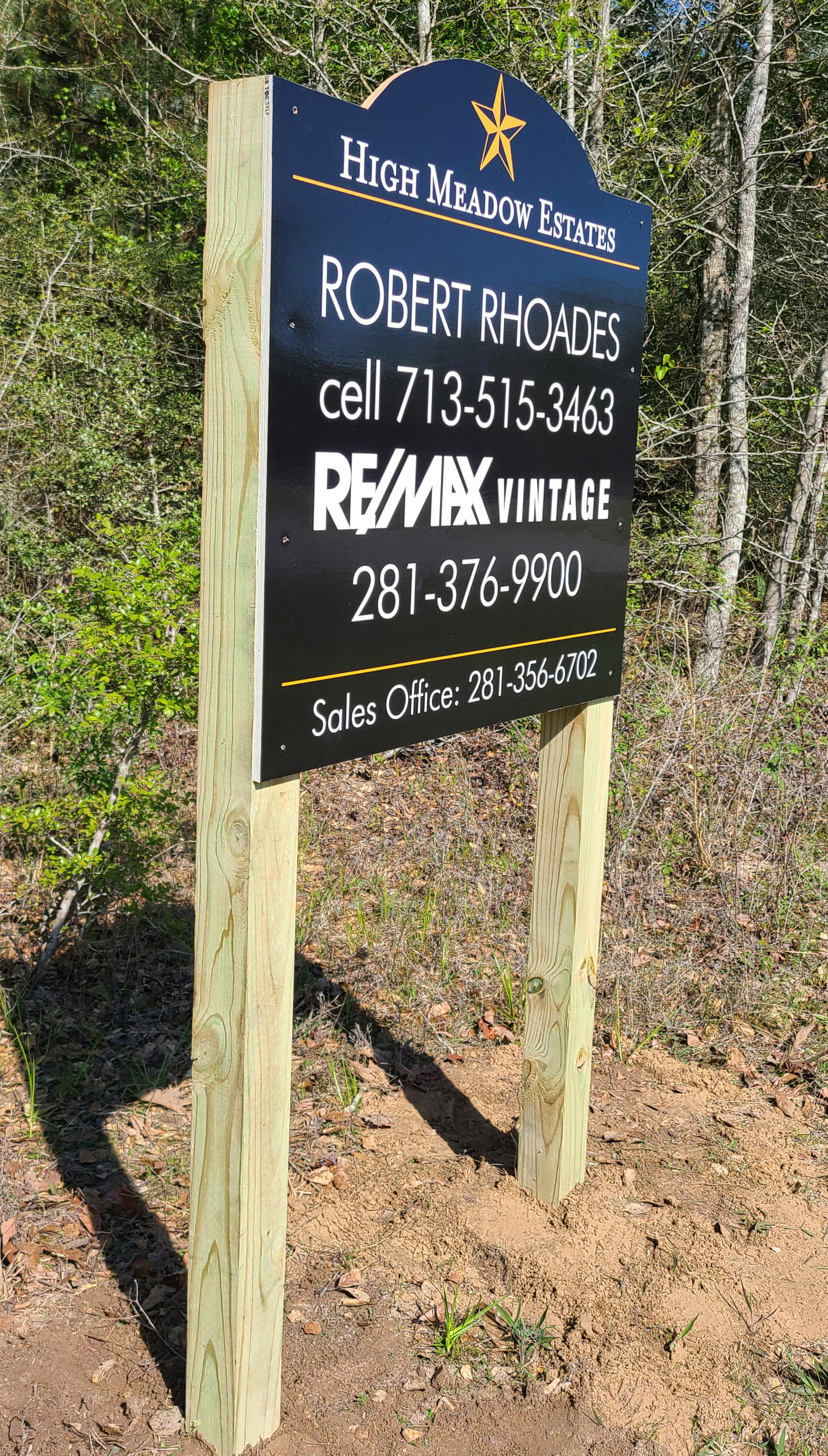Lot signs created for High Meadow Estates