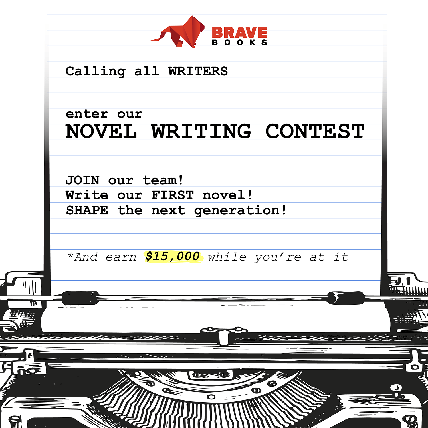 Novel Writing Contest Post