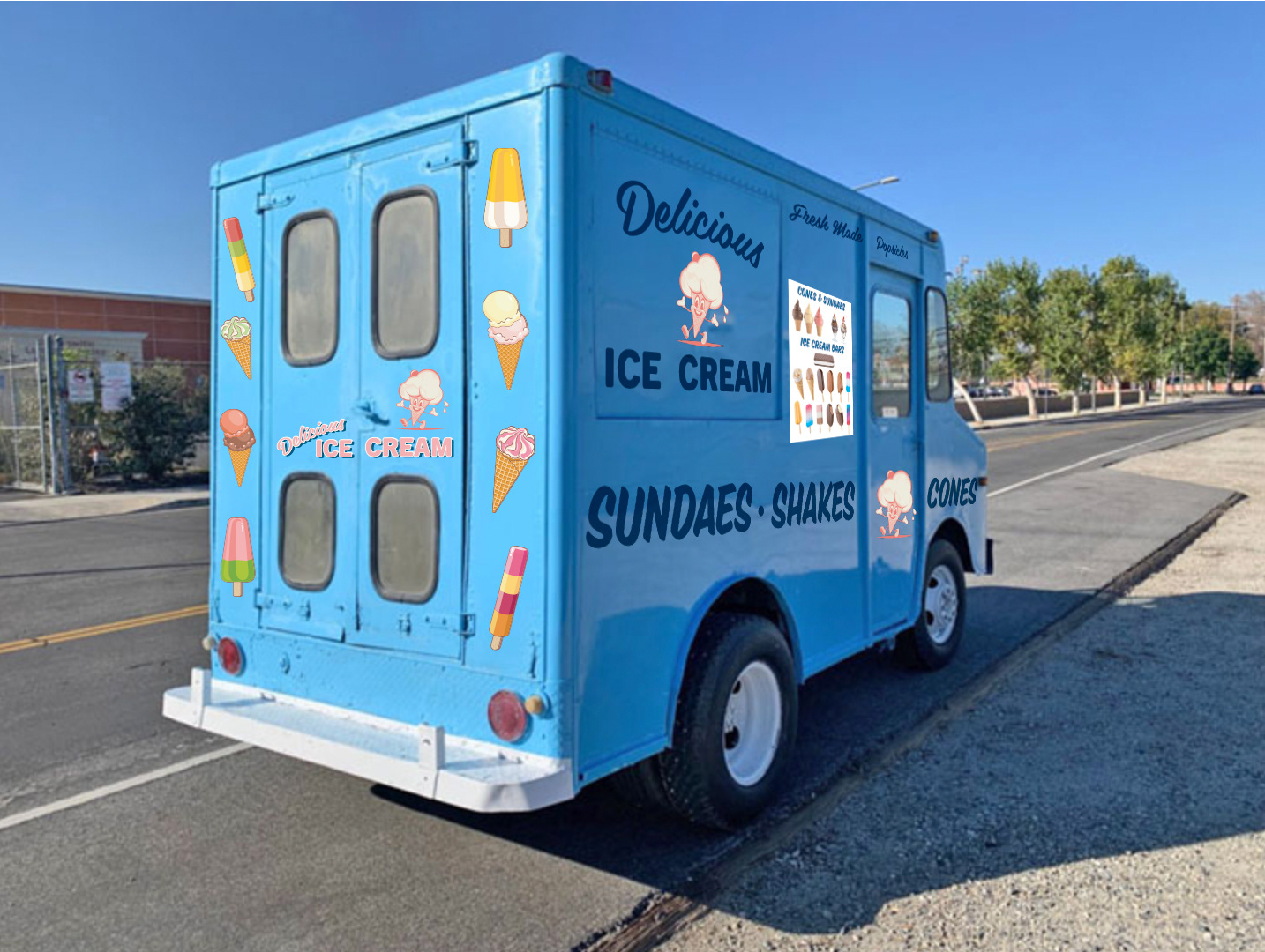 Background Ice Cream Truck