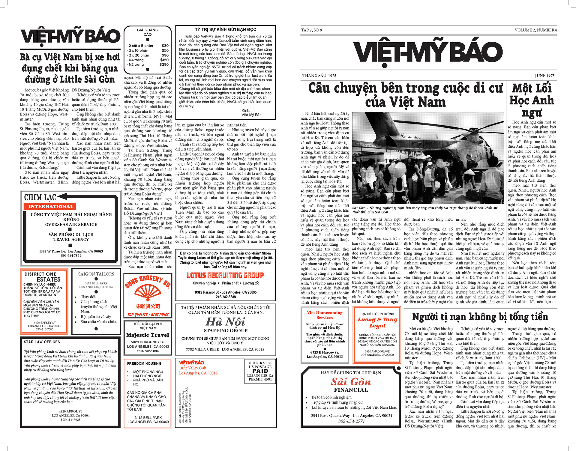 One of several hero Vietnamese newspapers