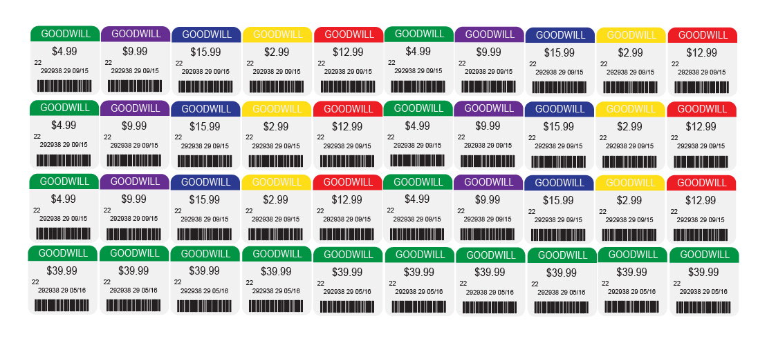 Goodwill Price Tags for the Mirror