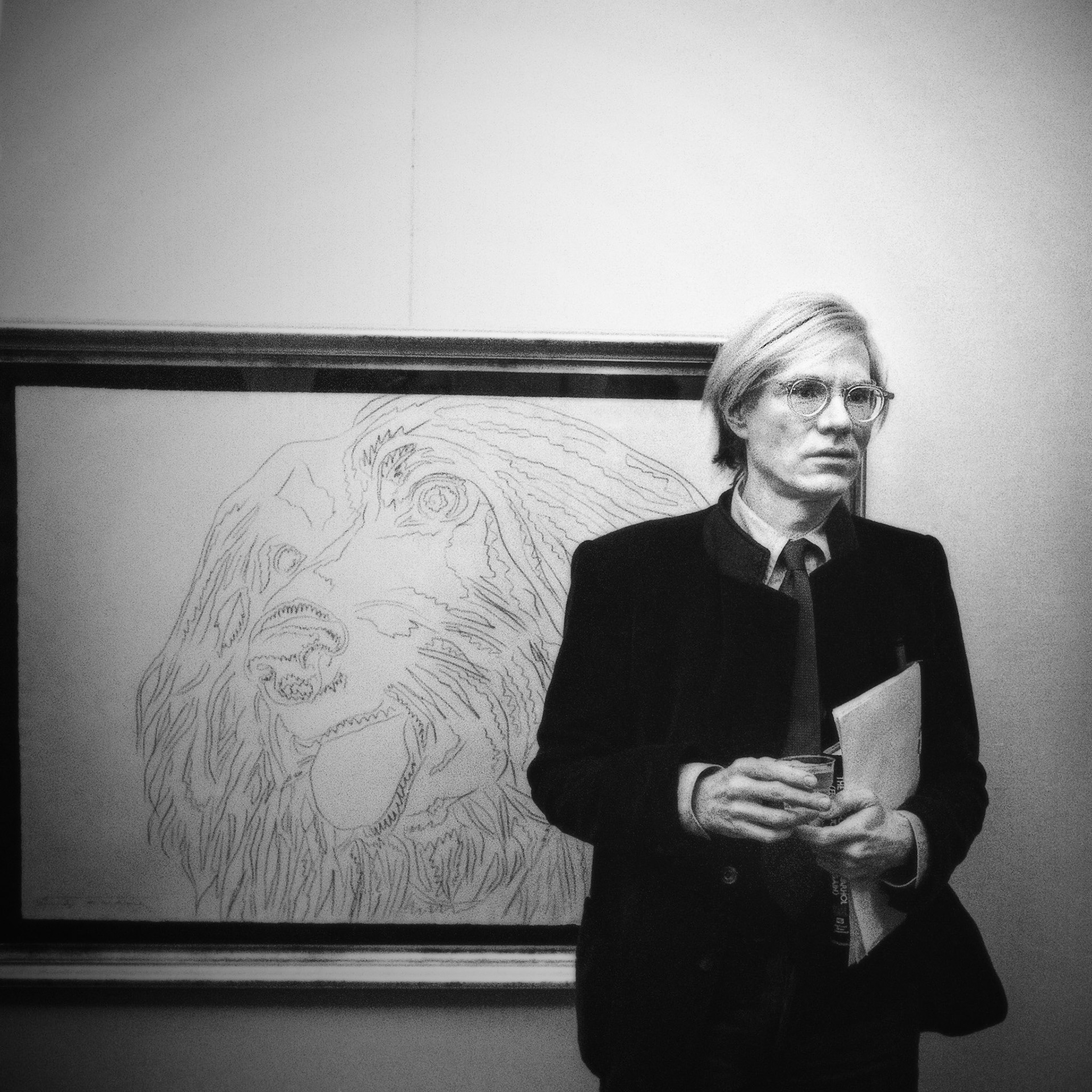 Andy Warhol visiting Stockholm 1976