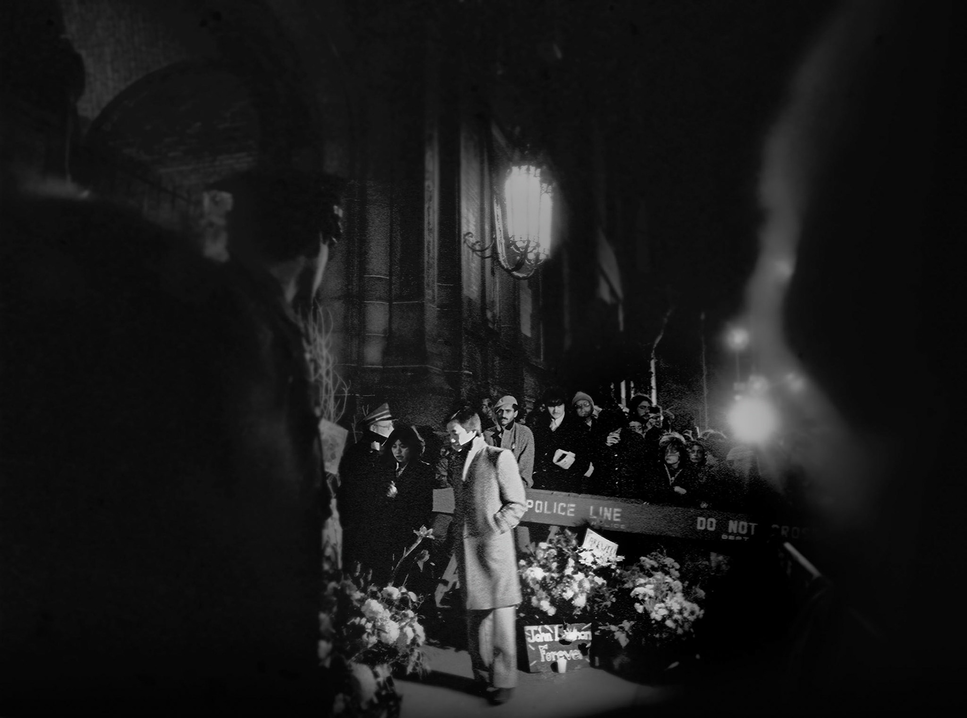 Outside the Dakota Building, New York December 8 1980