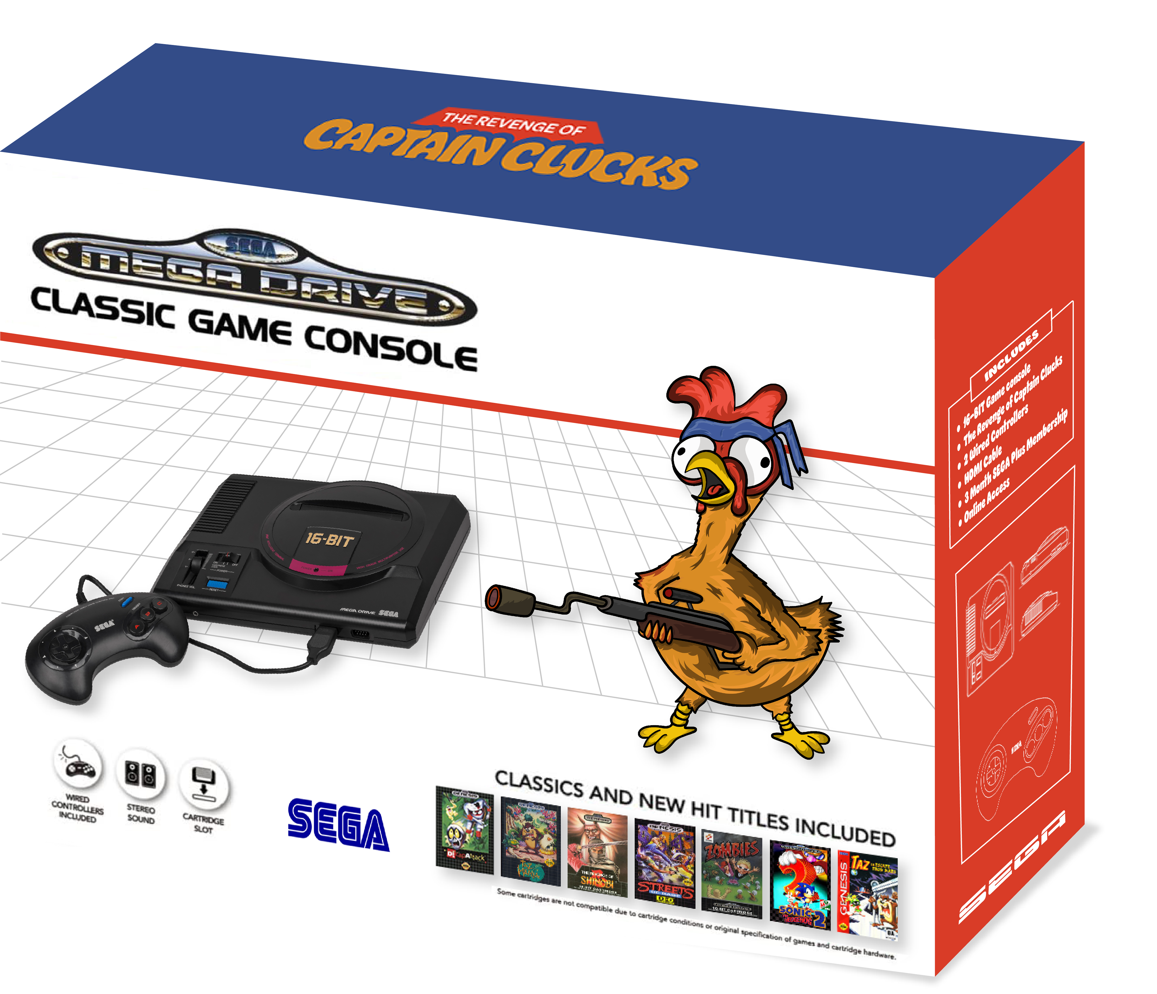 Retro Video Game Console Box Design