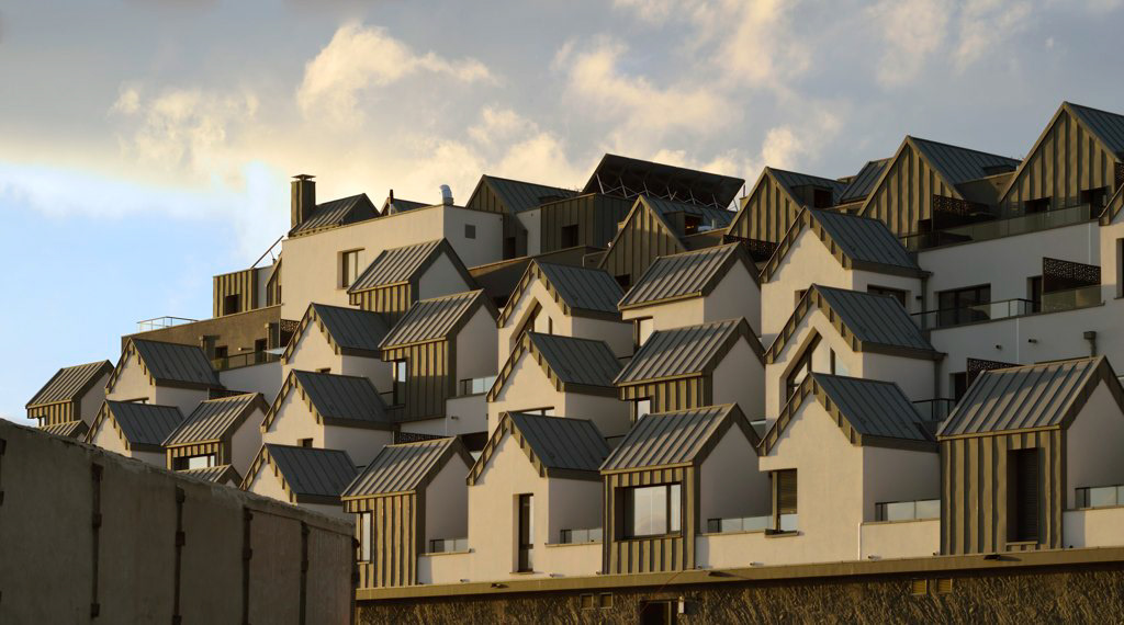 02 Terrasses du Rocher St Malo - Atelier Loyer Rennes - Maître d'ouvrage Groupe Giboire Rennes © Photographie JF MOLLIERE 2016