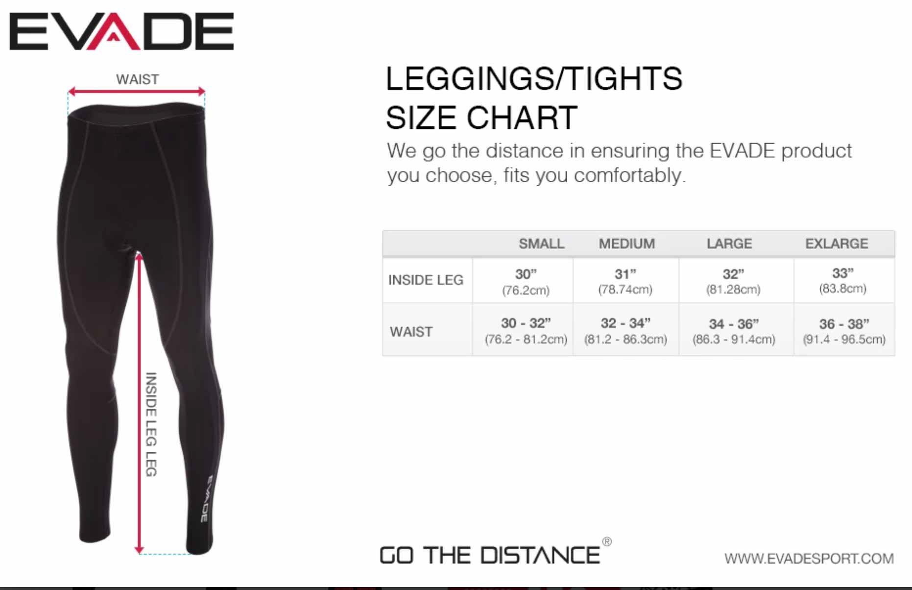 Evade size charts, branding and products by The Mini Media Company Elida Fidler 