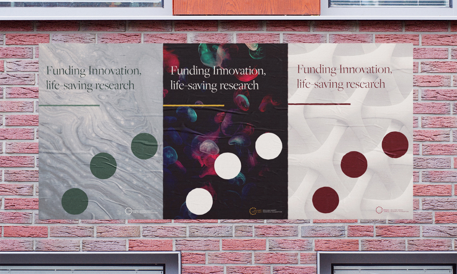 campaign posters to raise awareness for brand
