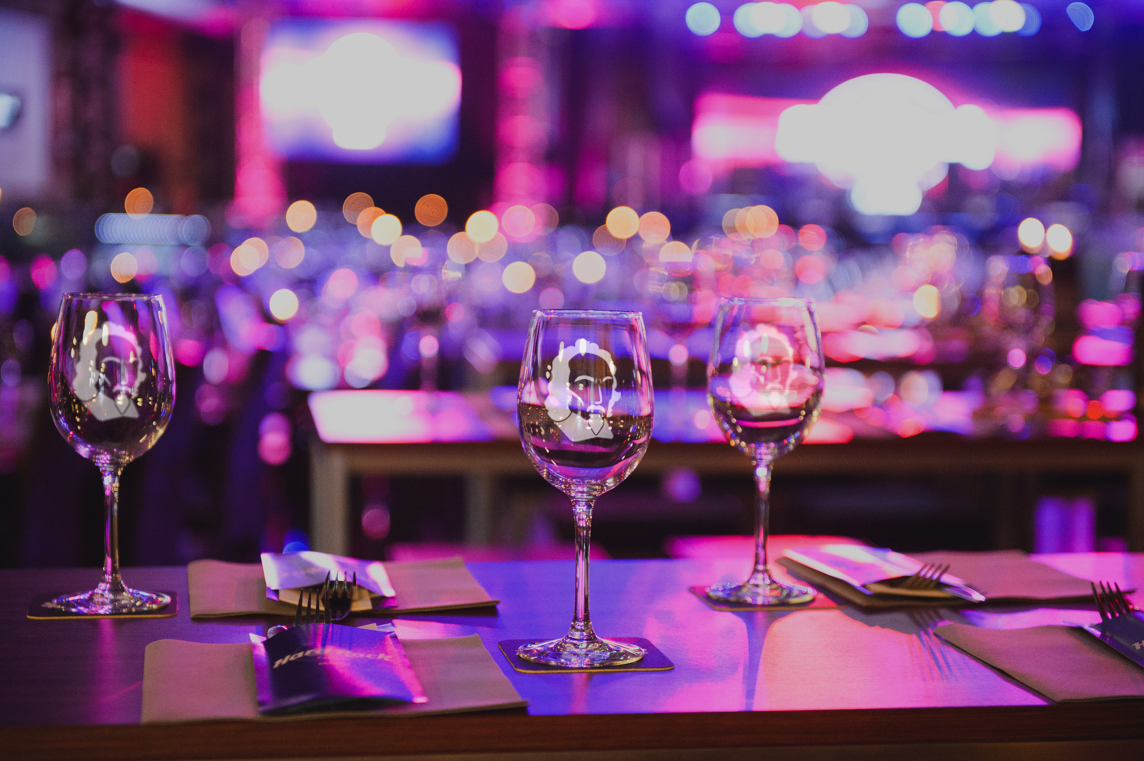 branded event wine glasses