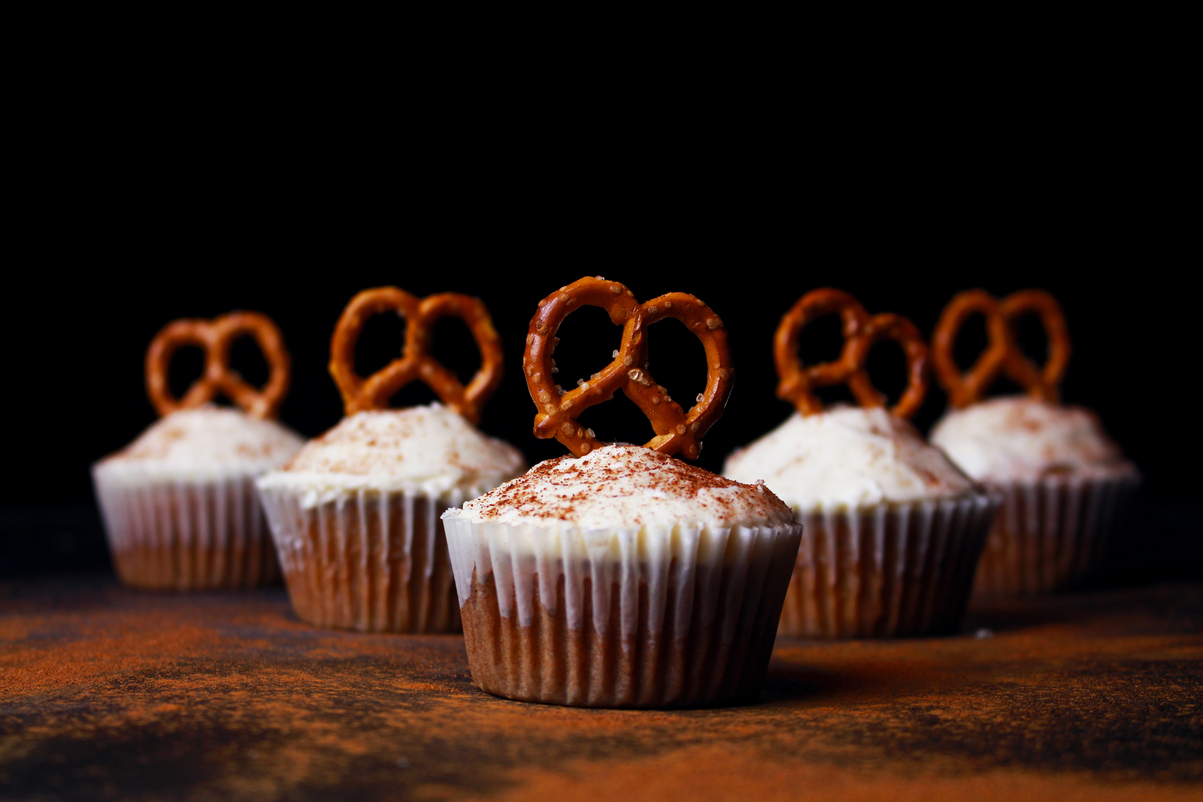 pretzel cupcakes brand image