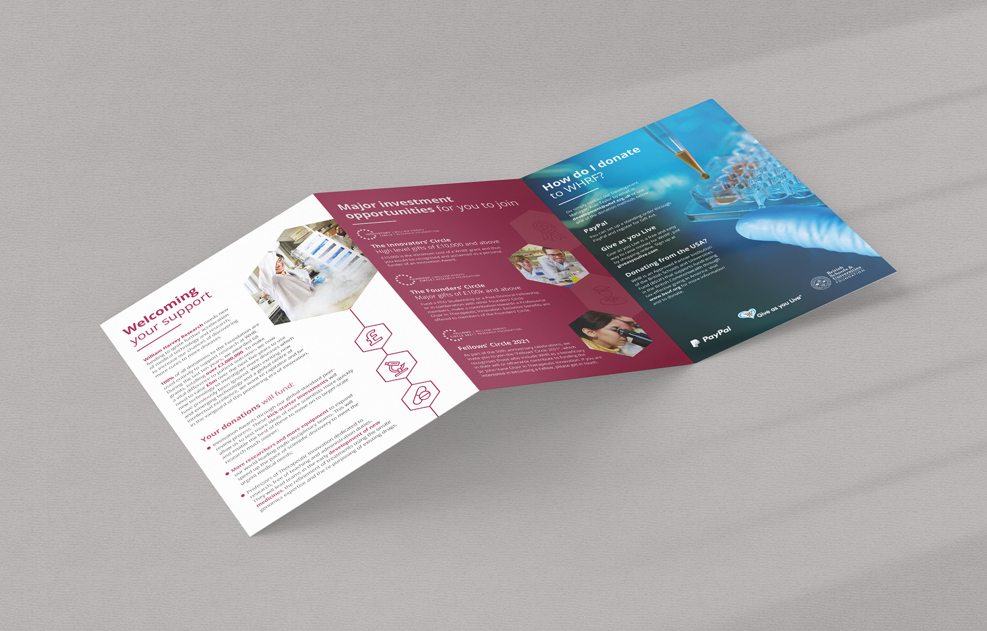 major donor leaflet