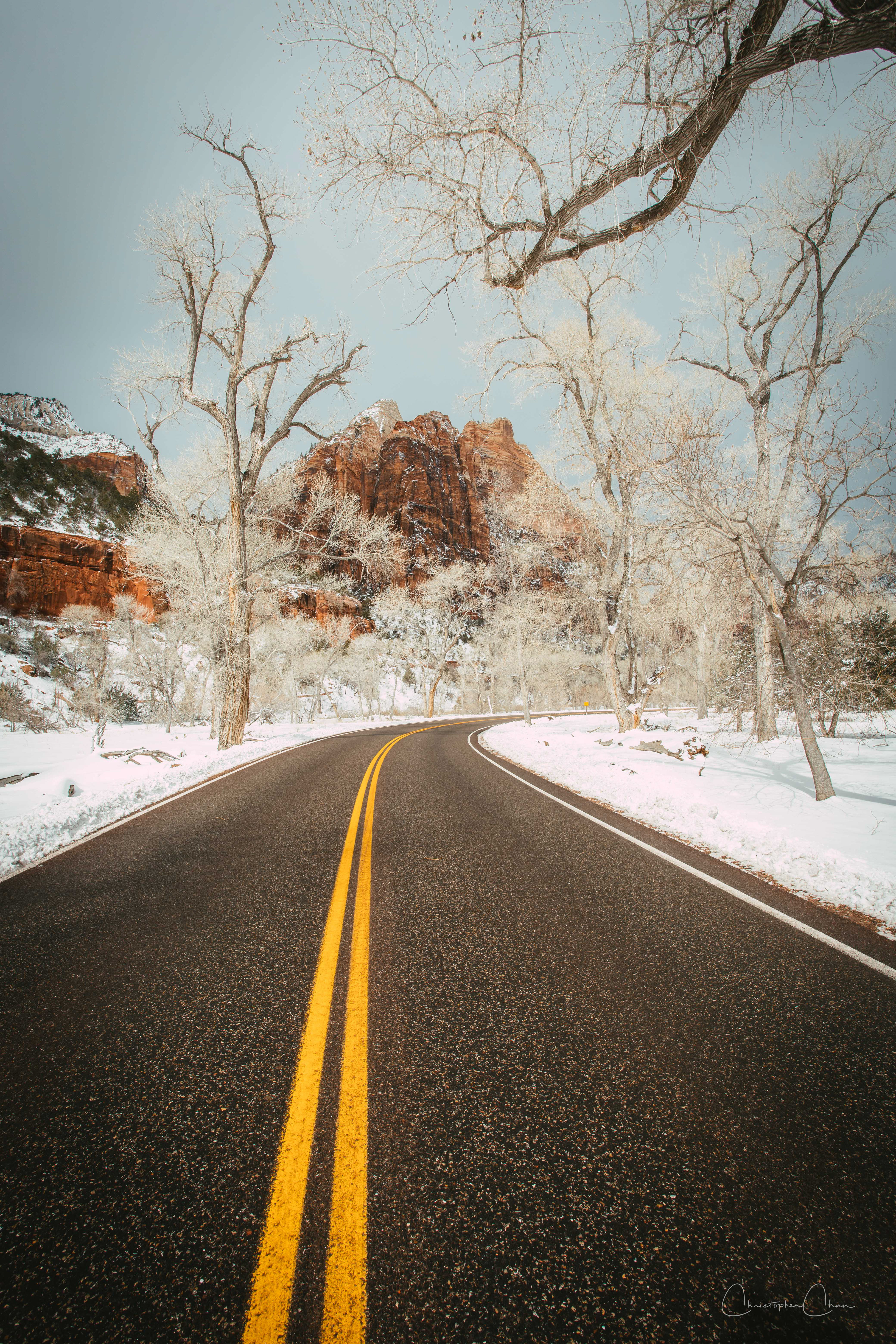 Winter's Solitude | A Serene Journey through Zion National Park