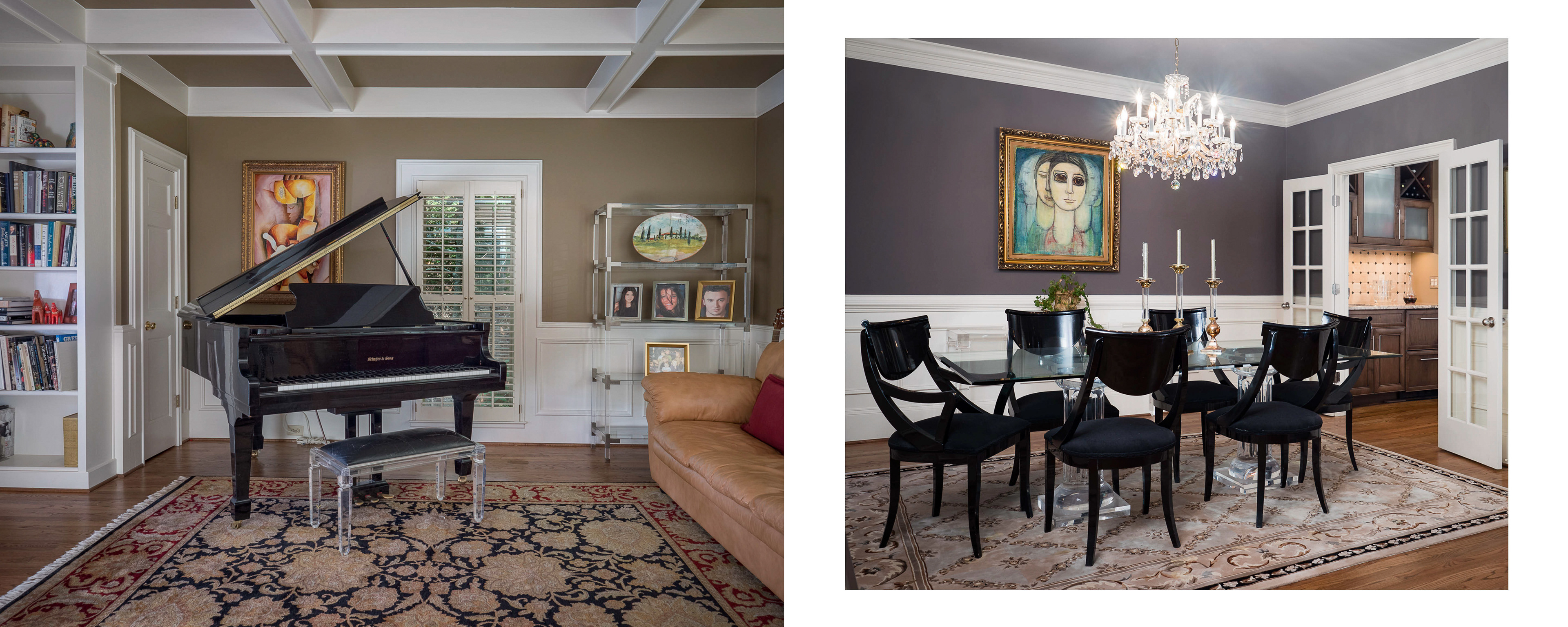 Interior photos by Alpharetta Photography using off camera flash and HDR.