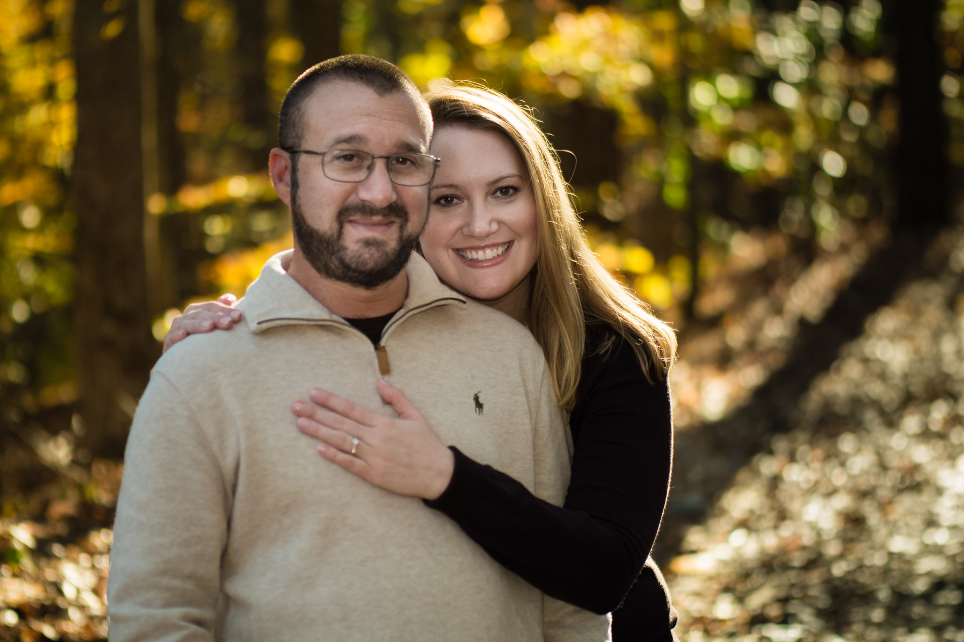 Engagement photo taken at Sope Creek near Cochran Shoals in Marietta, GA.