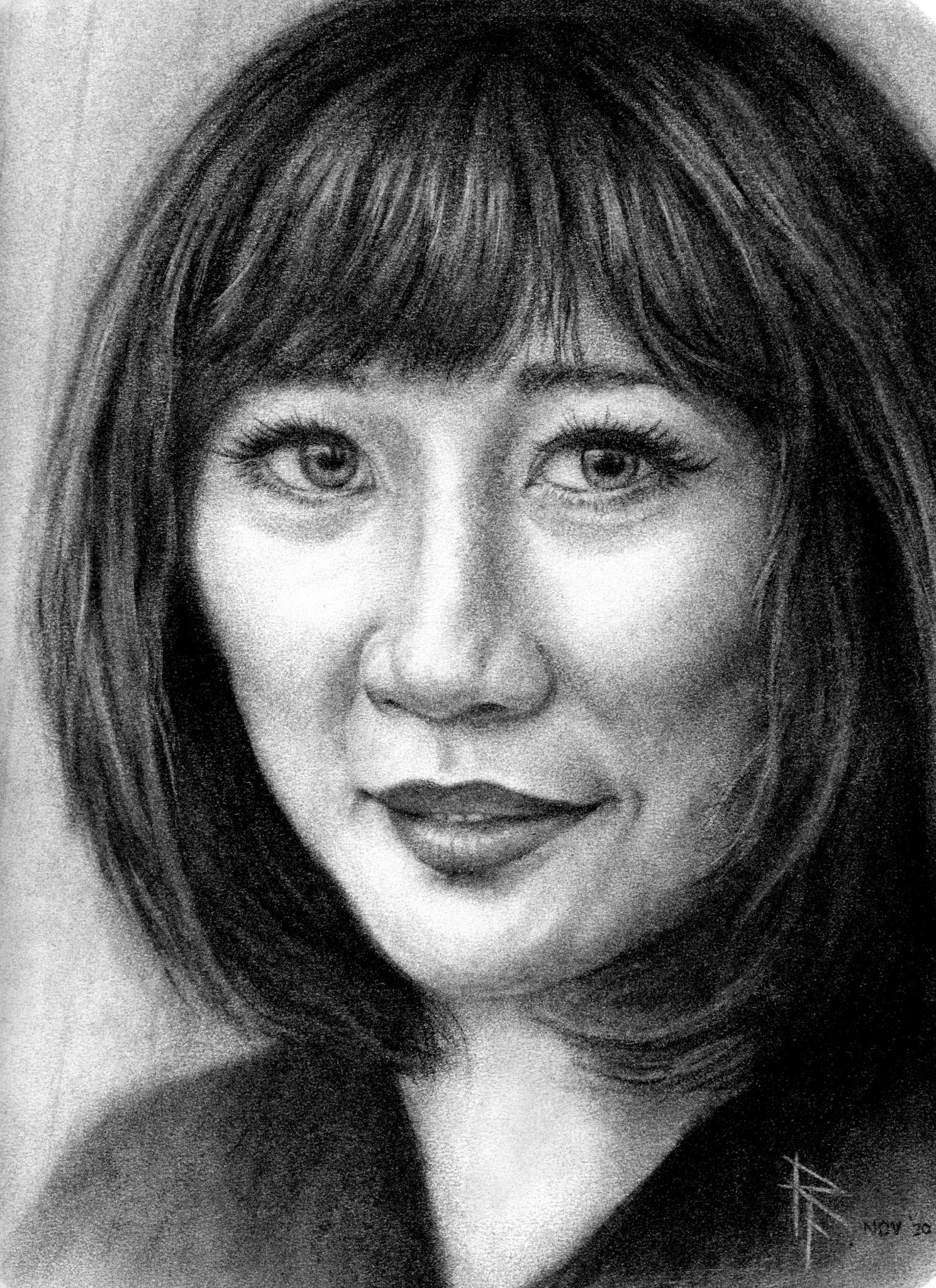 Portrait - Kiko (charcoal)