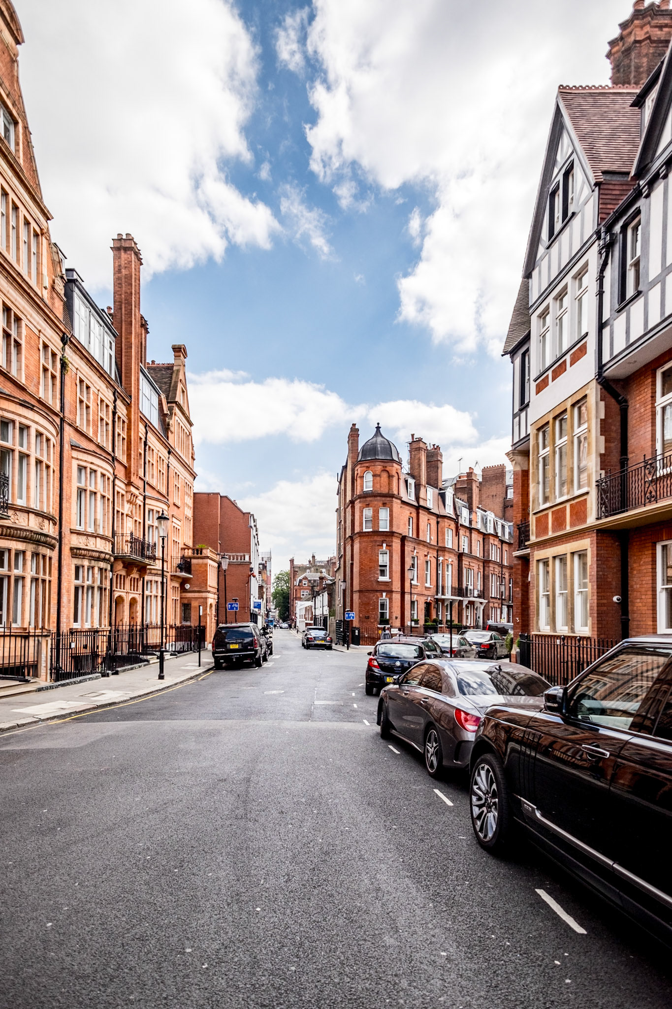 Some brick houses in London.