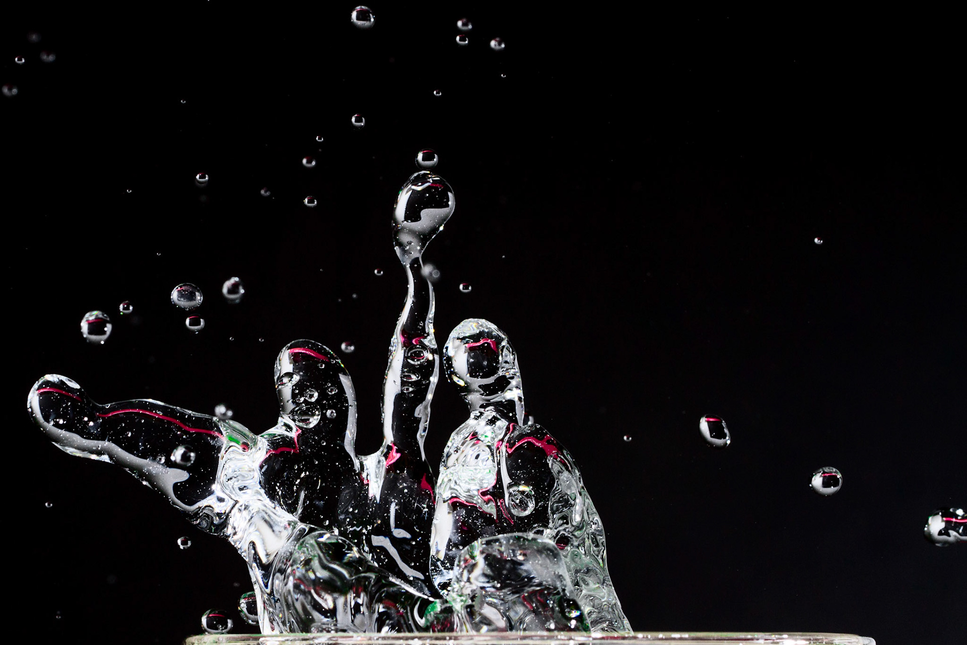 Drops in the air