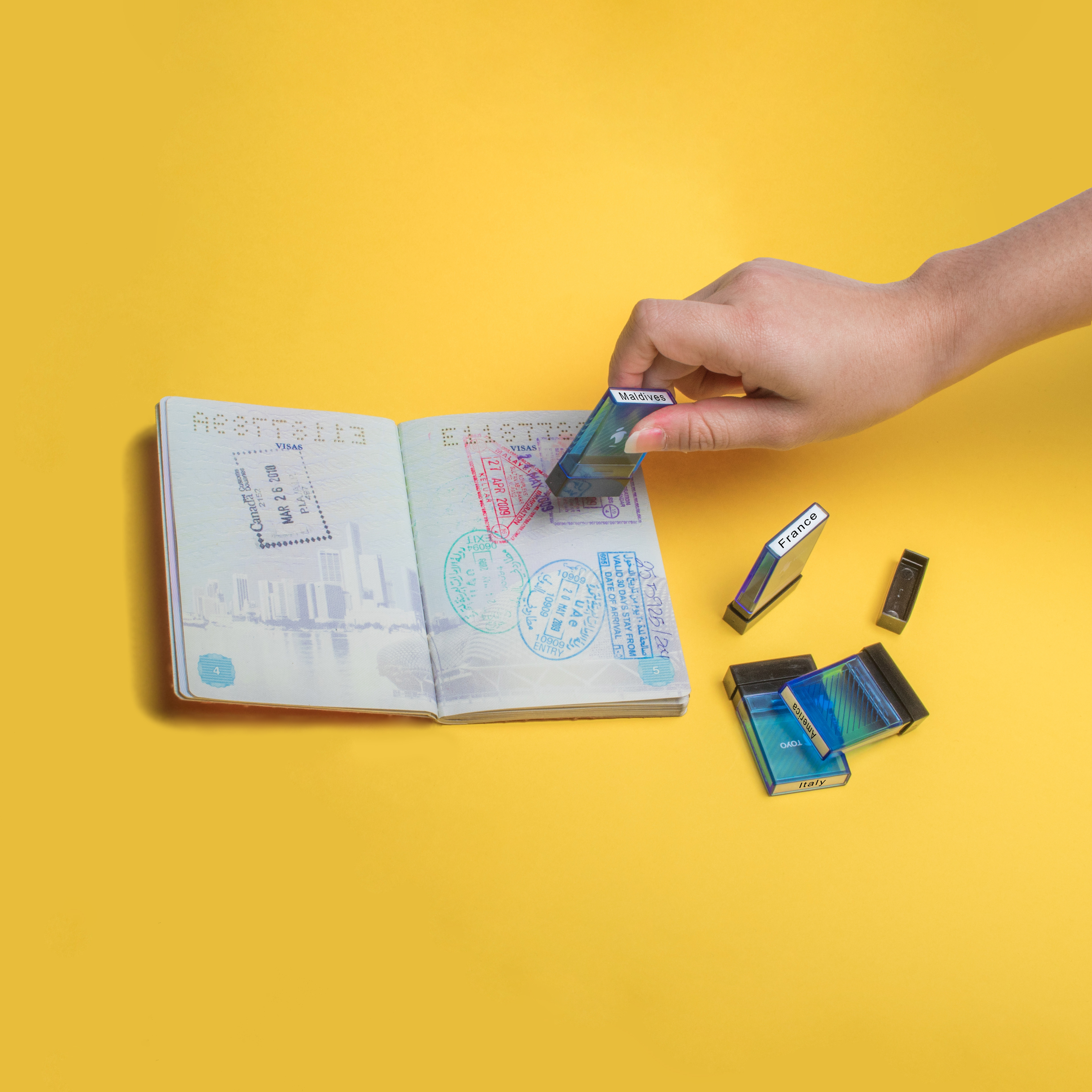 Fake travel goals