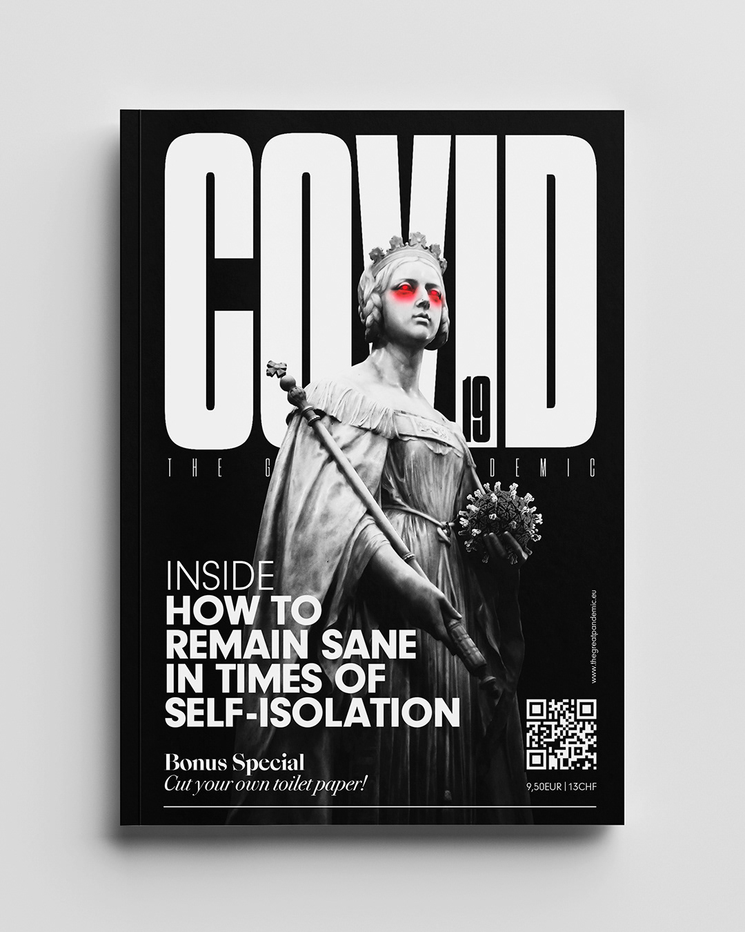 Fictive magazine cover: COVID 19 | Issue 2020