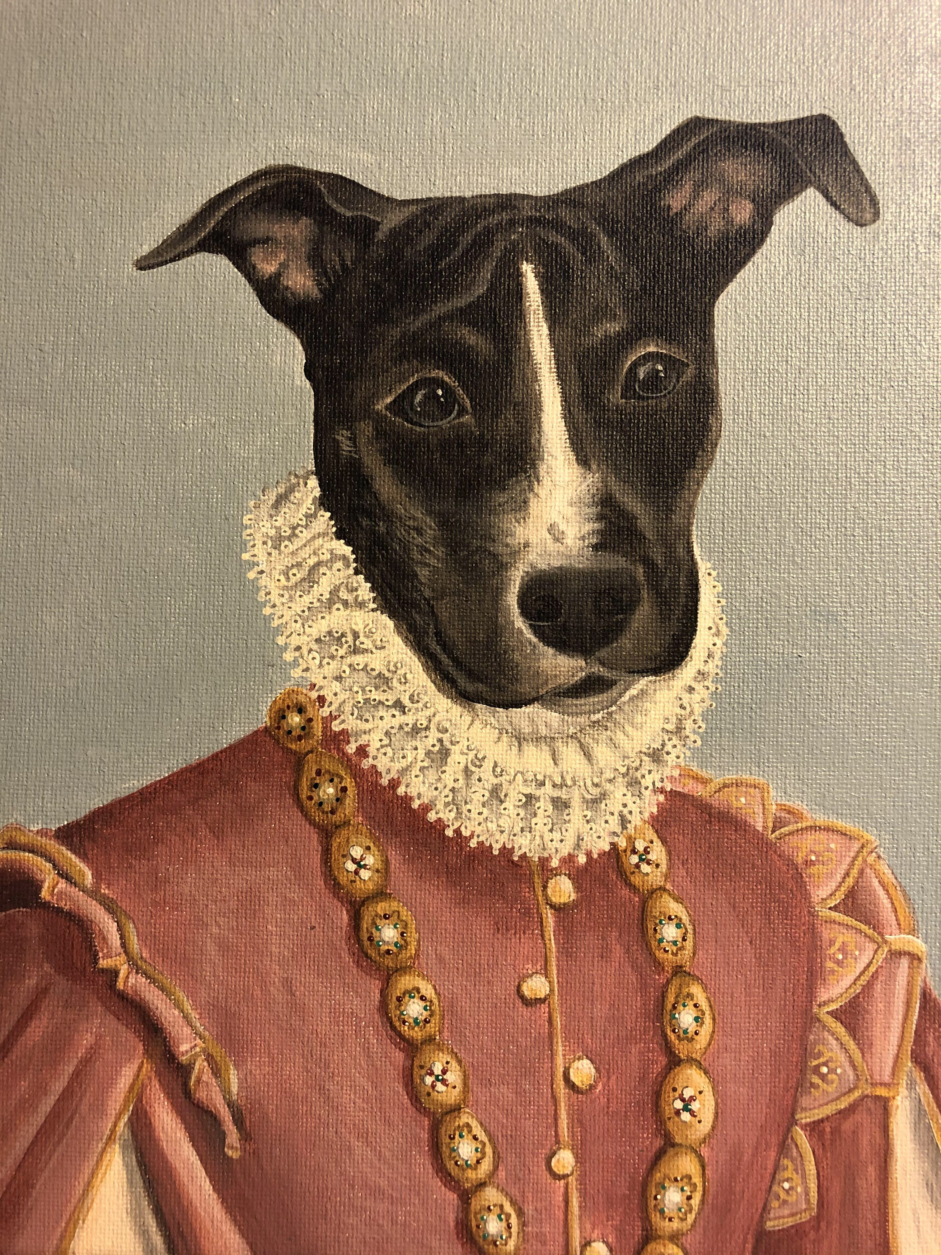 Josie,  "...but make it fancy." - Acrylic on Canvas 8x10 in
