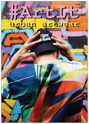 Flyer for #ArtIt - urban artwear flyer. © Rudy Wolff.