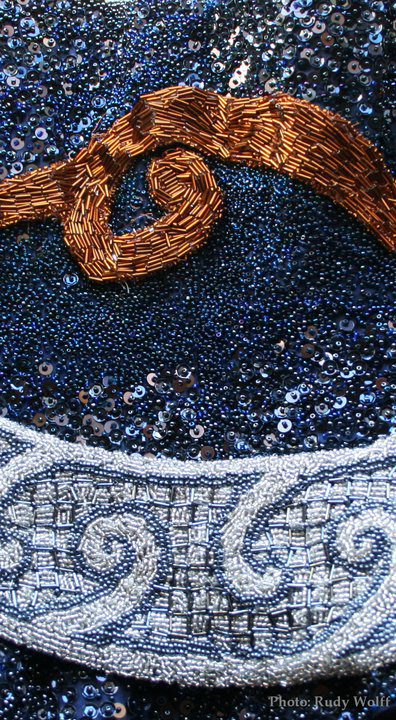 Bead embroidery details from Dark Dawn A/W 2011, displayed in New York and shown on the catwalk in Washington D.C. © Rudy Wolff.