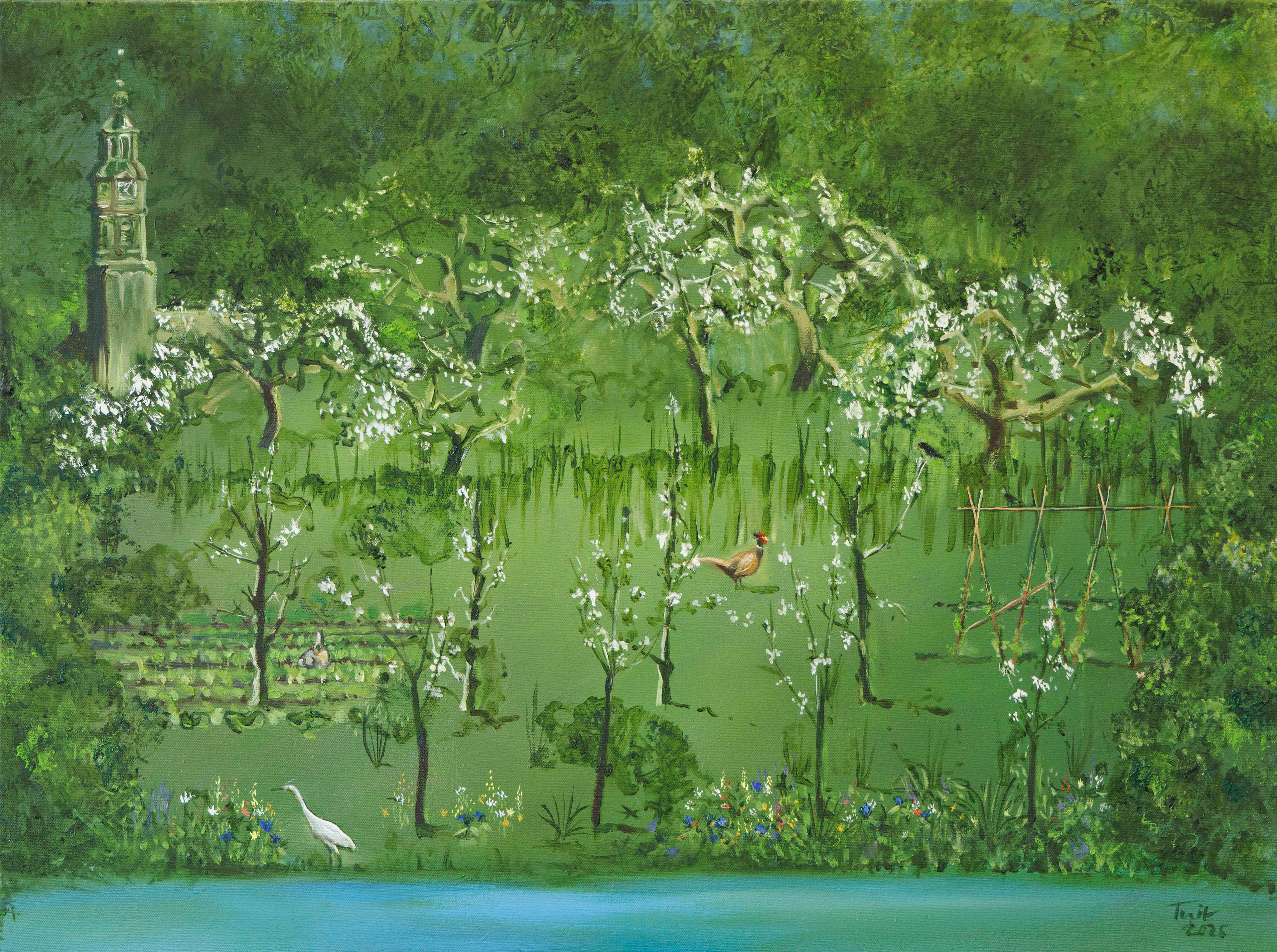 'Paradijs' - 80x60 cm - olieverf 