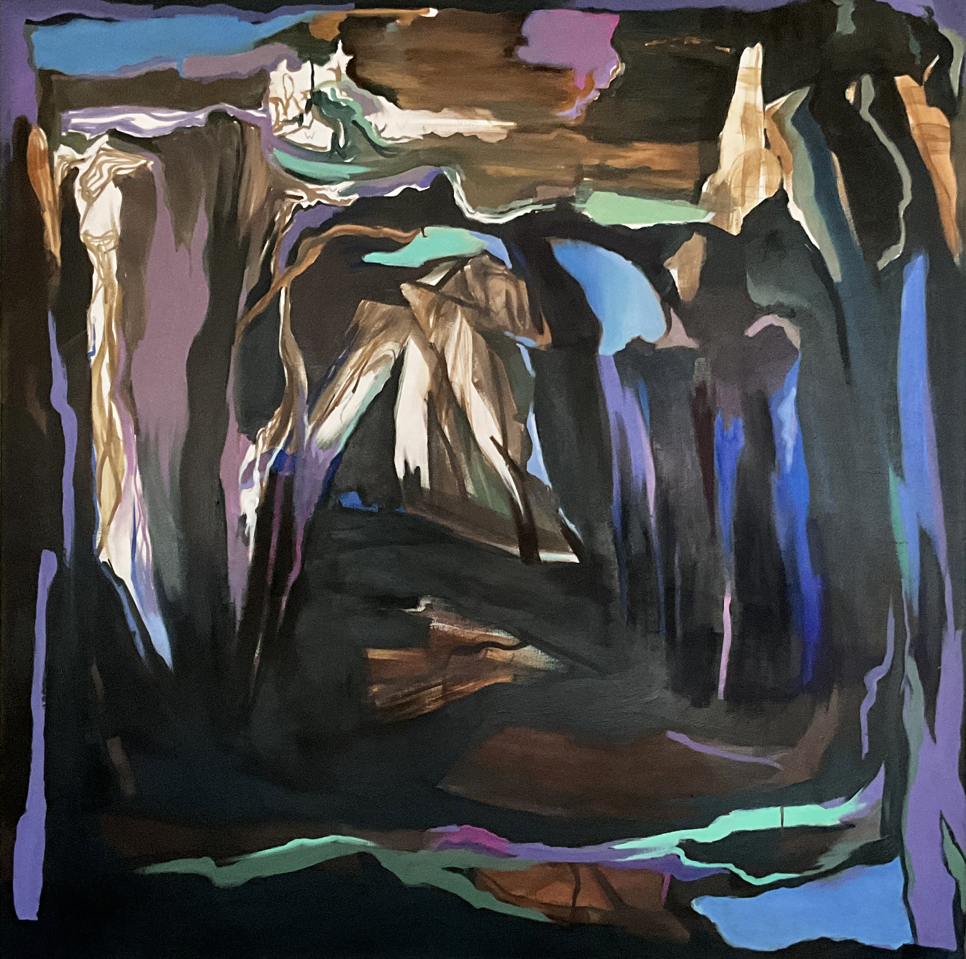 140 x 140 cm - olieverf