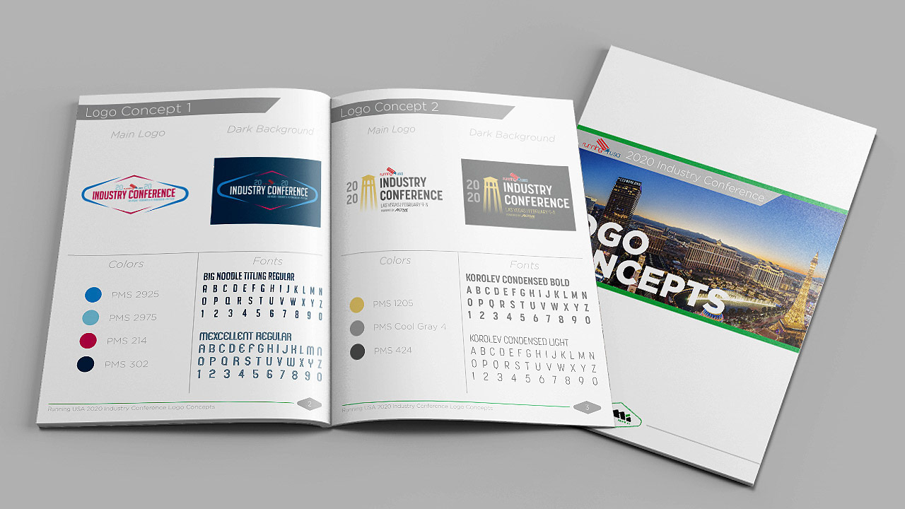 2020 Running USA Industry Conference Logo Concepts Presentation