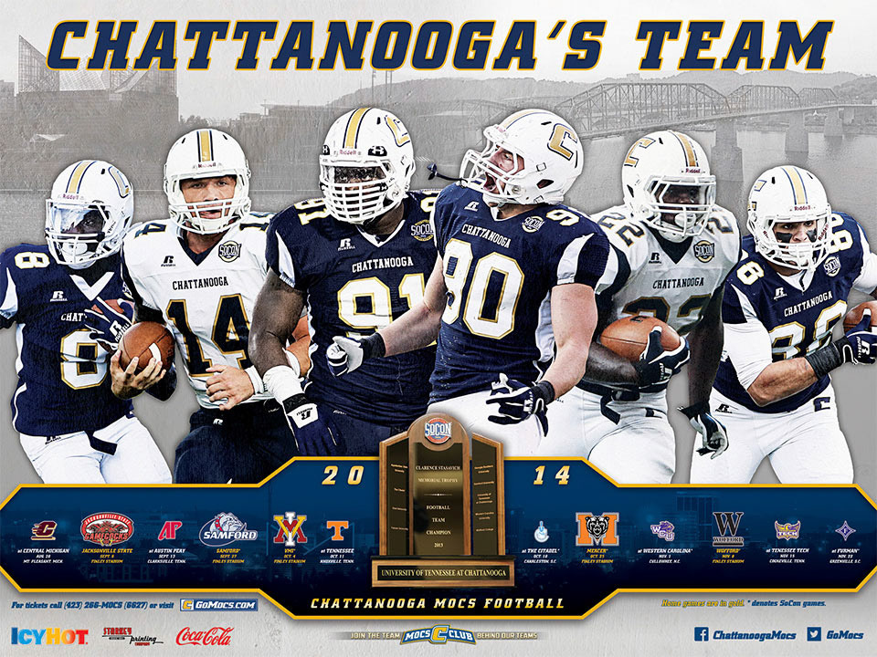 2014 UT-Chattanooga Football Schedule Poster