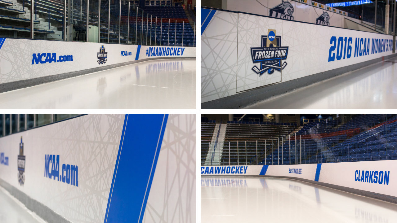 2016 NCAA Women's Frozen Four Dashers (AMI Graphics)