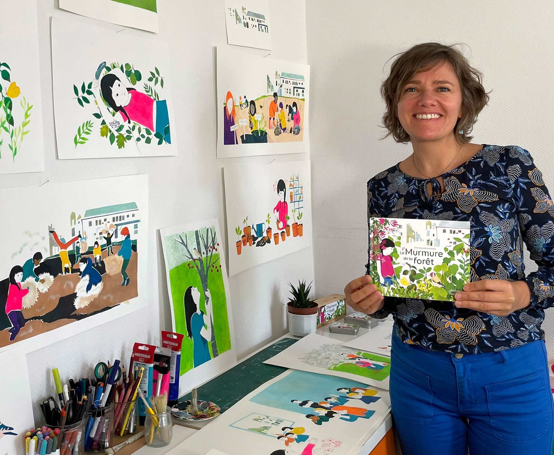 Emmanuelle Houssais illustratrice illustration graphiste graphisme album jeunesse exposition biodiversité