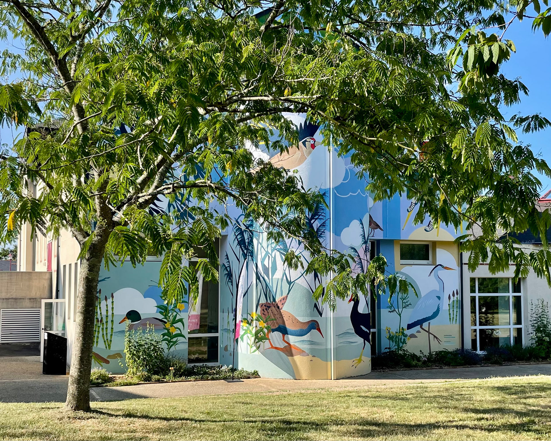 Emmanuelle Houssais illustratrice illustration graphiste graphisme album jeunesse exposition biodiversité fresque murale