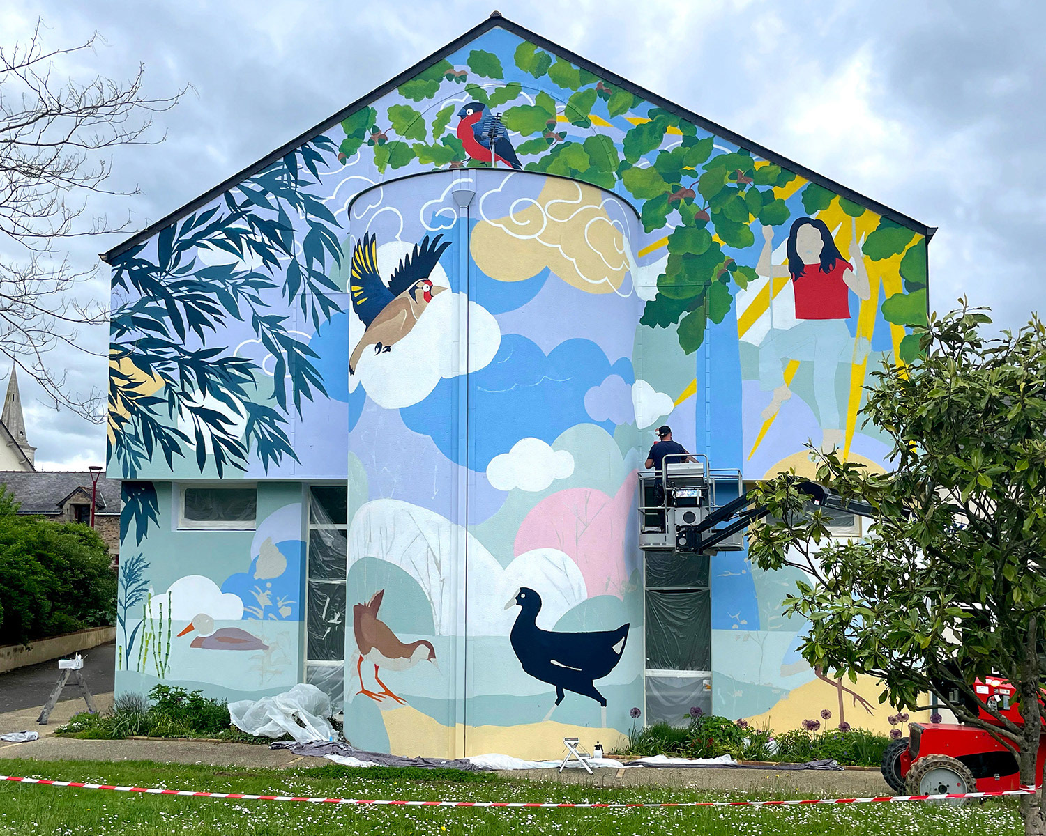 Emmanuelle Houssais illustratrice illustration graphiste graphisme album jeunesse exposition biodiversité fresque murale