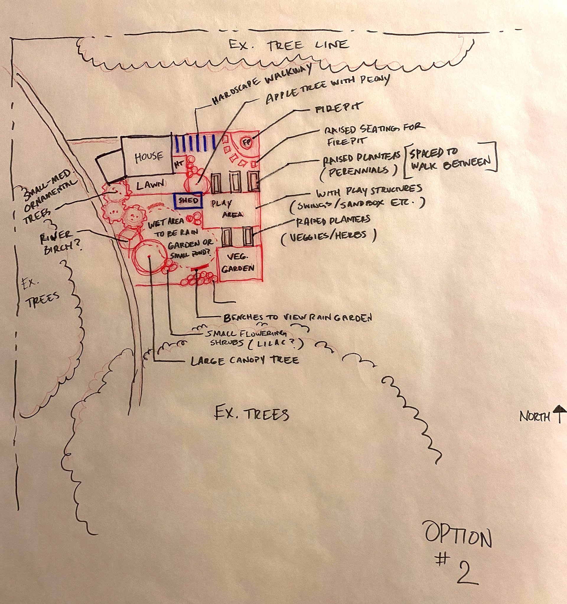 site sketch design - option 2