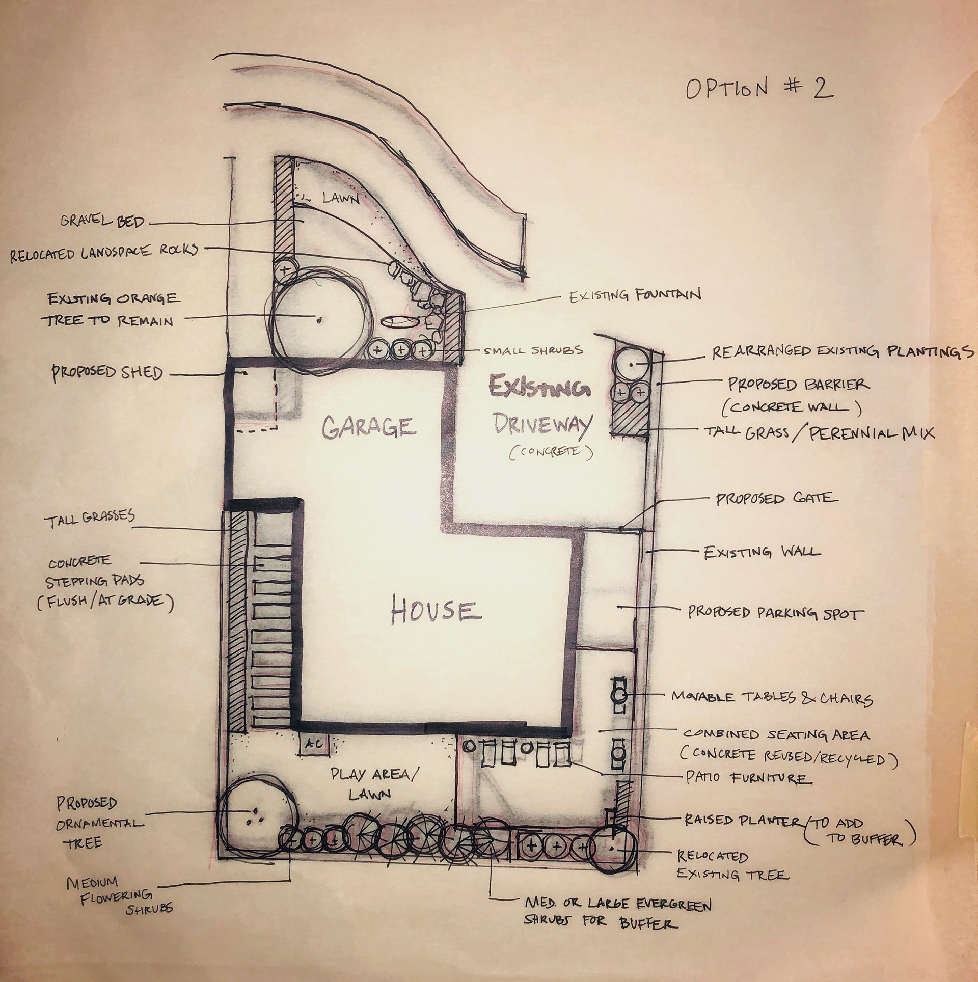 original sketch design - option 2