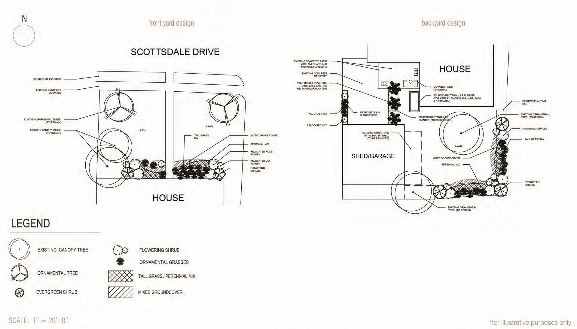 front & backyard site plan