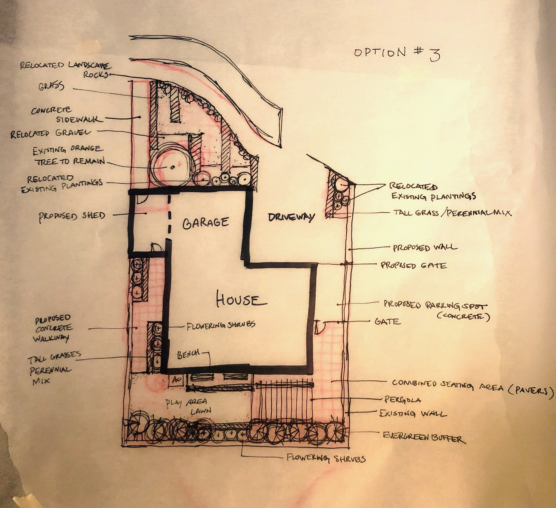 original sketch design - option 3